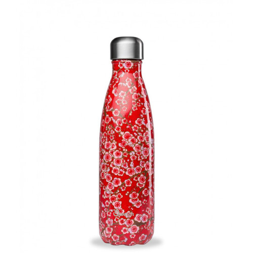 Bouteille Isotherme Inox FLOWERS Rouge 750 ml