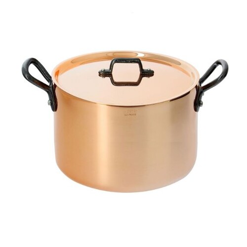 Braisiere cuivre-inox a couv.a.fonte ø24