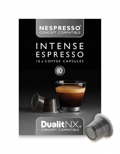 Caf&eacute; Intense Espresso : 80% Arabica & 20 % Robusta - 10 Capsules - Indice 10.