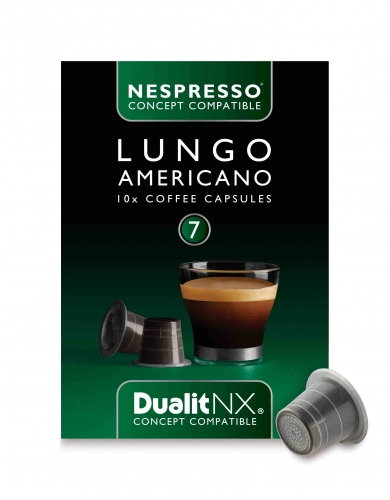 Caf&eacute; Lungo Am&eacute;ricano Espresso : 95% Arabica/5 % Robusta - 10 Capsules - Indice 7