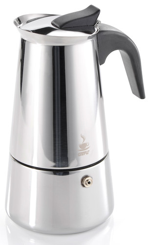 Cafetière italienne acier inoxydable EMILIO, 6 tasses