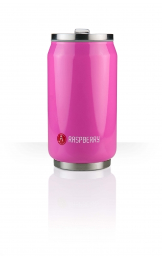 Canette isotherme Can'It Rose Raspberry Pantone 806 Brillant 33 cl