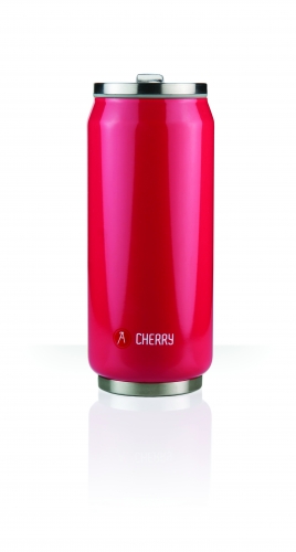 Canette isotherme Can'It Rouge Cherry Pantone 1852 Brillant 500 ml