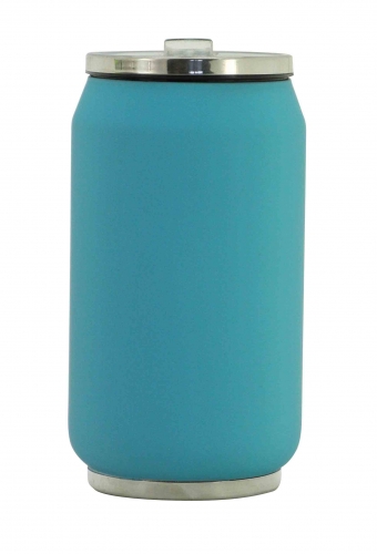 Canette isotherme turquoise Soft Touch - 250 ml 13.5 x 7.5 cm