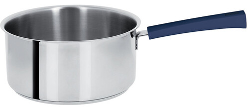 Casserole 14 cm inox Mutine &agrave; poign&eacute;e fixe encre bleue
