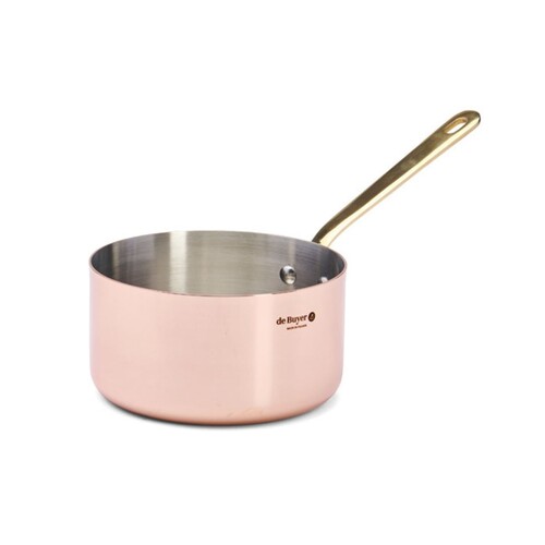 Casserole Inocuivre en cuivre-inox queue Laiton ø 16cm