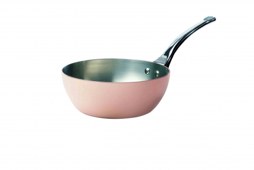 Casserole sauteuse bombée INOCUIVRE Induction 20 cm avec poignée en fonte d'inox