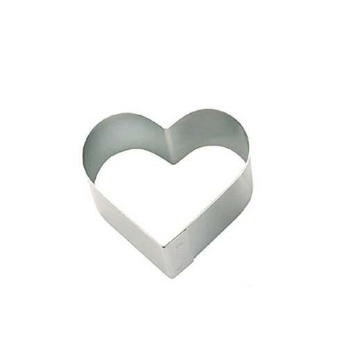 Cercle &agrave; mousse, entremet & nonnette individuel inox pro forme cour hauteur  6 c