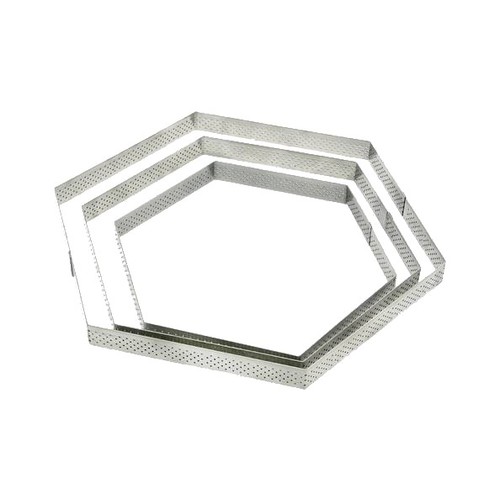 Cercle Hexagone Perfore &oslash; 10 Hauteur 2 cm