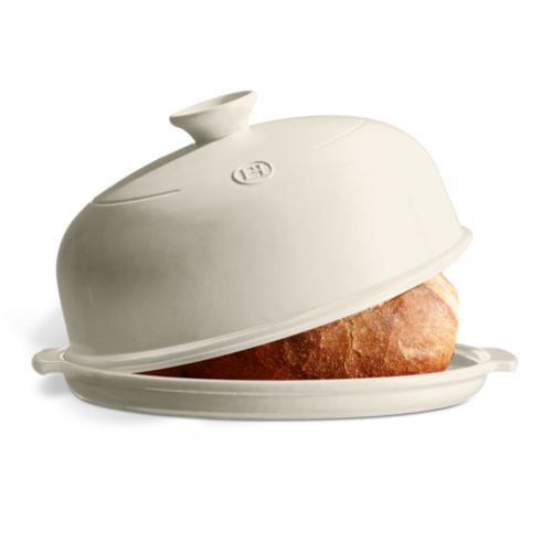 Cloche à pain en céramique Ø 28,5 cm Blanc Lin