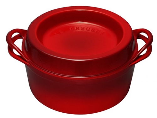 Cocotte Doufeu ronde 26cm 5.6 L Cerise (Rouge)