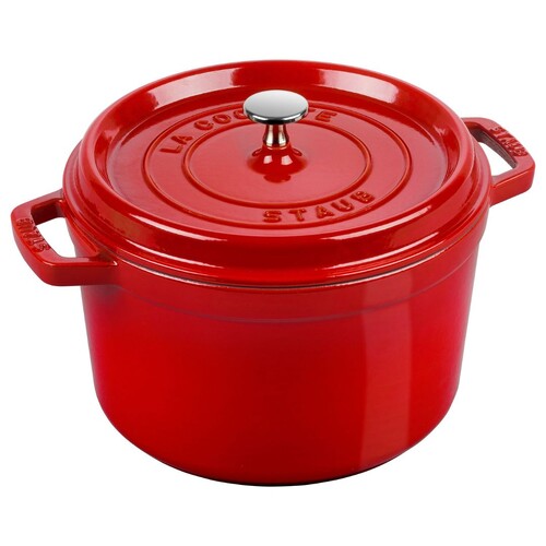 Cocotte haute 24 cm Cerise