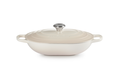 Cocotte Oblongue 31Cm Meringue