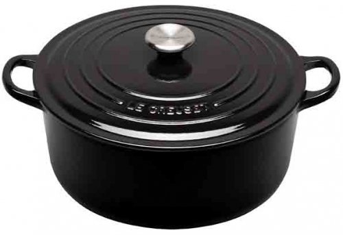 Cocotte ronde 28 cm Noir Eb&egrave;ne
