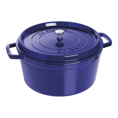 Cocotte ronde 30 cm Bleu intense
