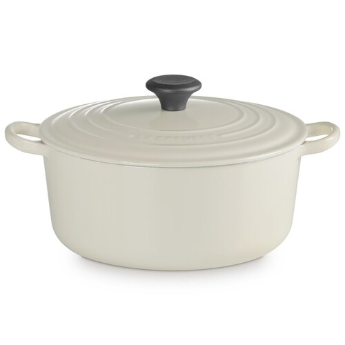 Cocotte ronde classique en fonte avec bouton ph&eacute;nolique