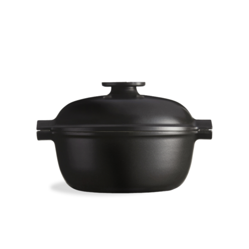 Cocotte ronde en céramique 30,8x26,5 cm Gris Ardoise