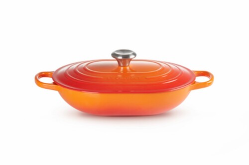 Cocotte SIGNATURE en Fonte &Eacute;maill&eacute;e Oblongue 31 cm Volcanique