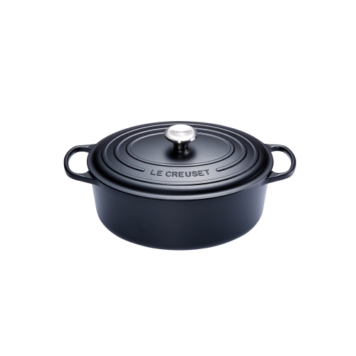Cocotte Signature en fonte émaillée ovale 23 cm noir