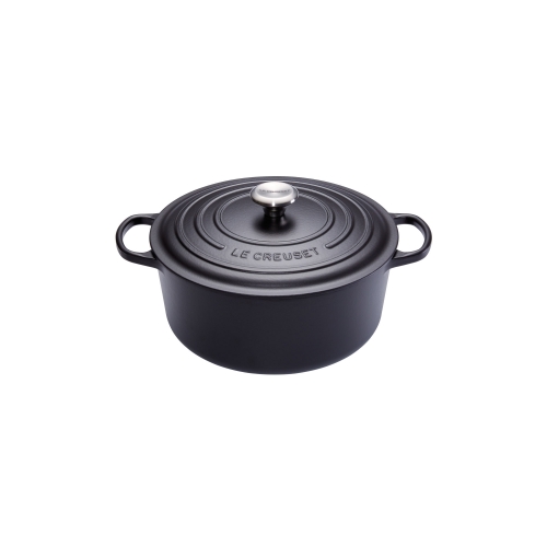 Cocotte Signature en fonte émaillée ronde 16 cm noir