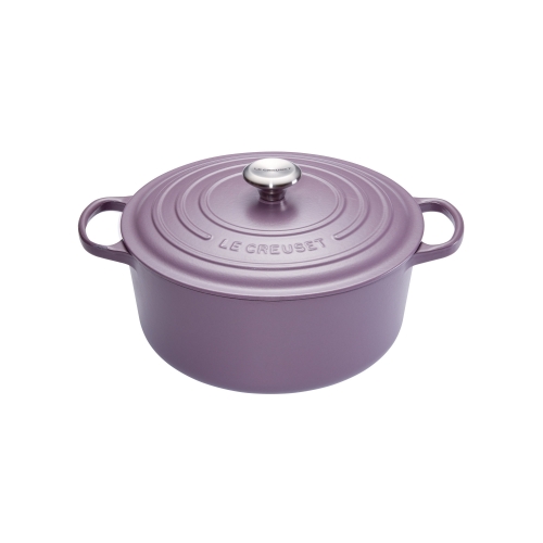 Cocotte Signature en fonte émaillée ronde 24 cm violet Ametist