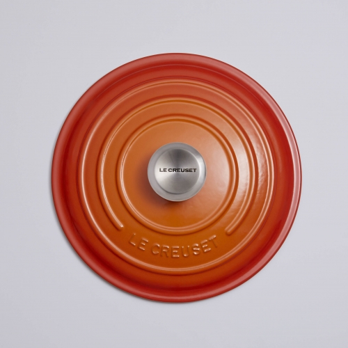 COCOTTE RONDE EN Fonte Émaillée 28Cm Le Creuset Orange EUR 150,00 - FR