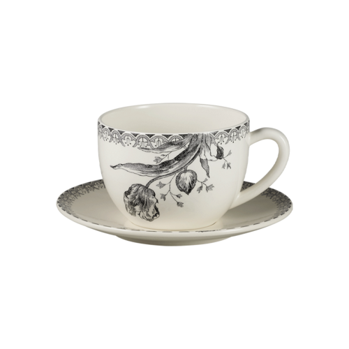 coffret 1 p-t dej jumbo tulipes noires