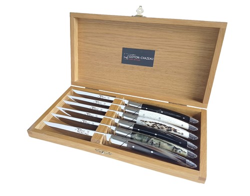 Coffret 6 couteaux Cornes assorties