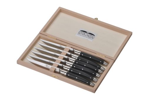 Coffret 6 couteaux Thiers Avantage en Ebène finition Mat