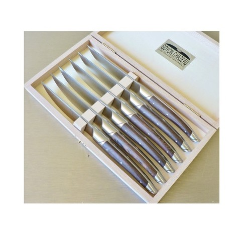 Coffret 6 couteaux Thiers Avantage en Wengé finition Mat