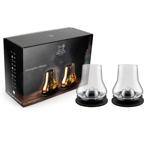 Coffret cadeaux Atmosphère Whisky avec deux sets de dégustation Whisky et leurs