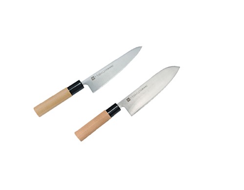 Coffret couteau Santoku 17cm + petit couteau chef Universel 14cm