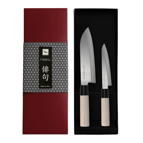 Coffret couteaux japonais Haiku Home Santoku + Office
