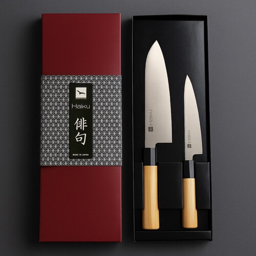 Coffret couteaux japonais Haiku Original Santoku + Universel