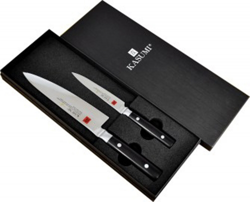 Coffret d'un couteau d'office 12  cm et un couteau Chef petit modèle 20 cm Kasum