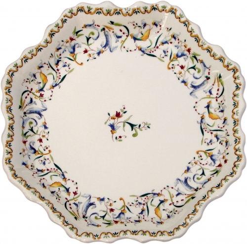 Coffret de 1 plat Rouen dentelé Toscana