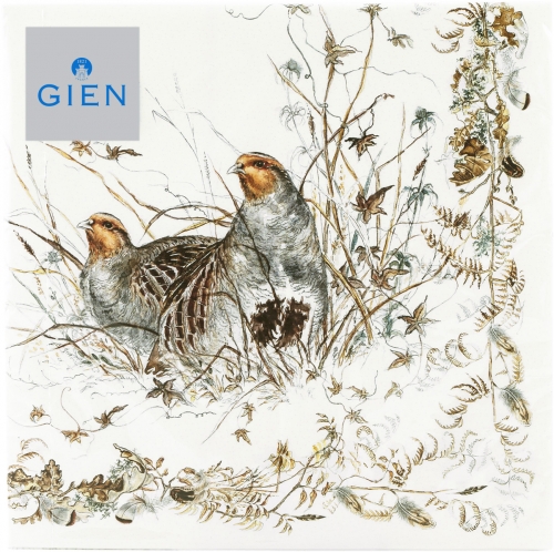 Coffret de 12 x 20 serviettes lunch Sologne