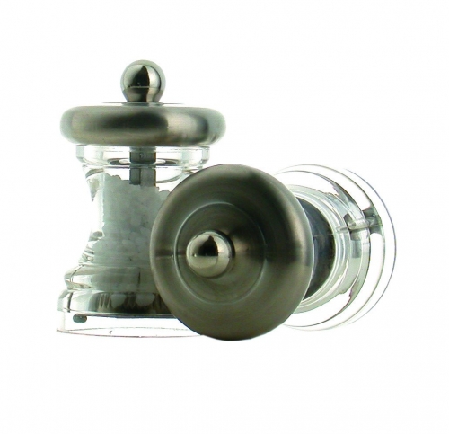 Coffret de 2 broyeurs poivre & sel de table inox 9 cm Marlux