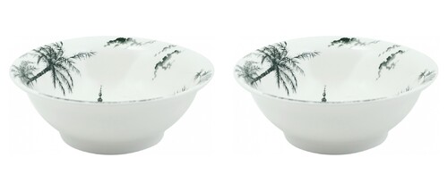 Coffret de 2 Coupes individuelles Grand Modèle Vue d\'Orient LES DEPAREILLEES BLE