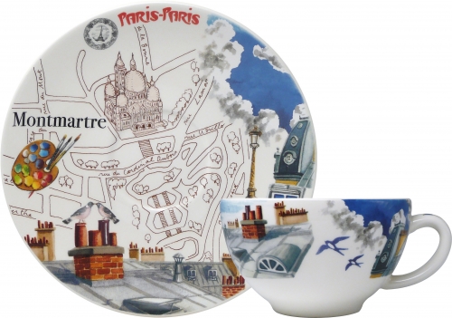 Coffret de 2 p-t d&eacute;jeuner Paris-Paris