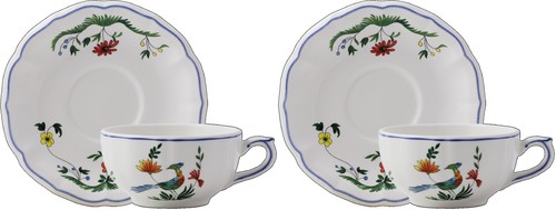 Coffret De 2 Tasses Avec Soucoupes The Oiseaux Du Paradis
