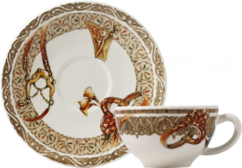 Coffret de 2 tasses & soucoupes déjeuner Chevaux du vent