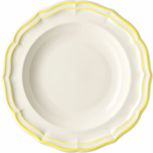 Coffret de 4 Assiettes Creuses FILET Citron