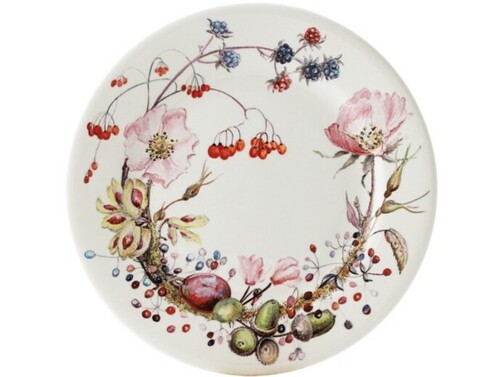 Coffret De 4 Assiettes Dessert Floral Bouquet