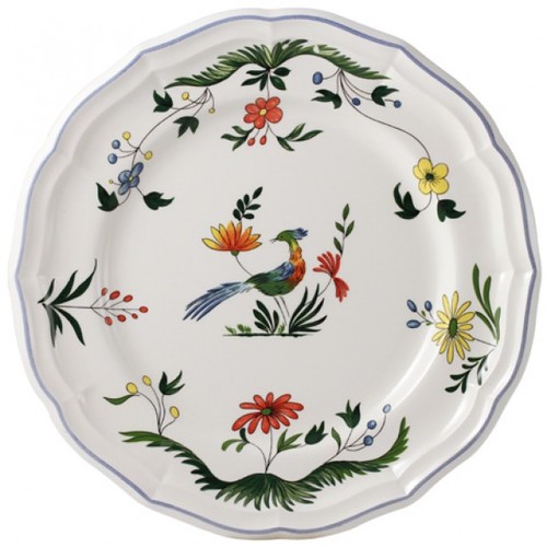 Coffret De 4 Assiettes Plates Extra Ø26 Cm Oiseaux De Paradis