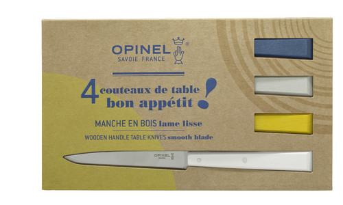 Coffret de 4 couteaux de table Céleste - Bon appétit !