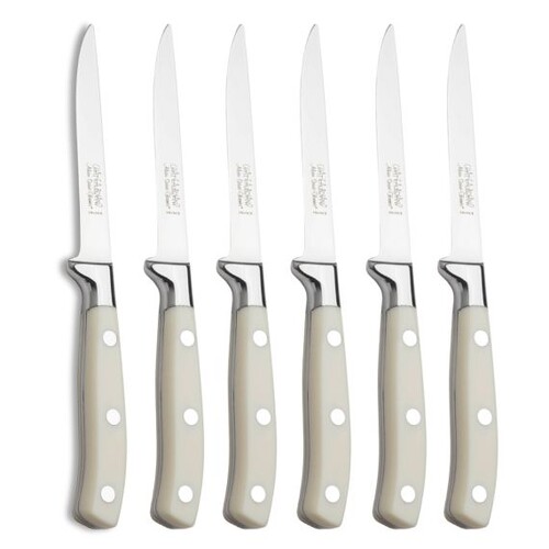 Coffret de 6 couteaux à steak CHATEAUBRIAND Ivoire