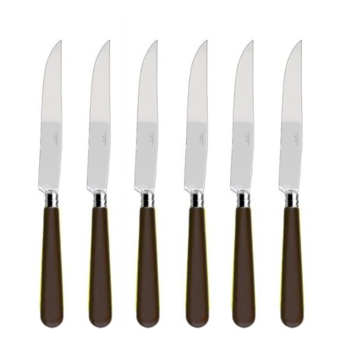 Coffret de 6 couteaux à steak NEWBRIDGE CHOCOLAT