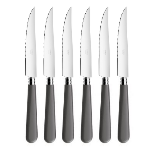 Coffret de 6 couteaux à steak NEWBRIDGE GRIS