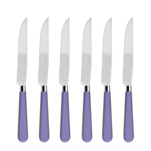 Coffret de 6 couteaux à steak NEWBRIDGE VIOLET